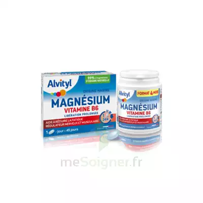 Alvityl Magnésium Vitamine B6 Libération Prolongée Comprimés Lp B/45 à Courbevoie